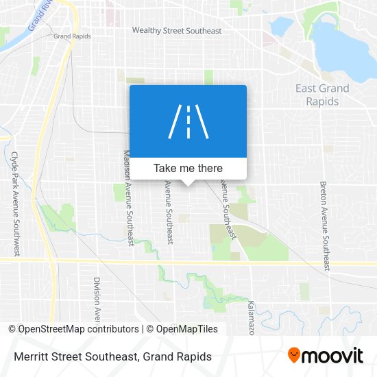 Mapa de Merritt Street Southeast