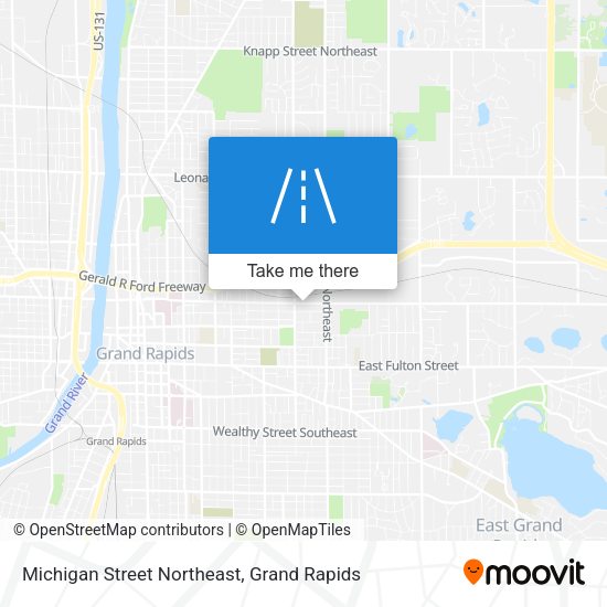 Michigan Street Northeast map
