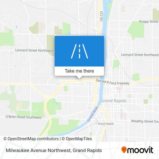 Mapa de Milwaukee Avenue Northwest
