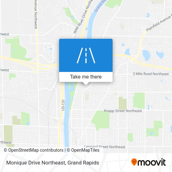Mapa de Monique Drive Northeast