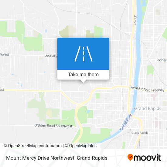 Mapa de Mount Mercy Drive Northwest