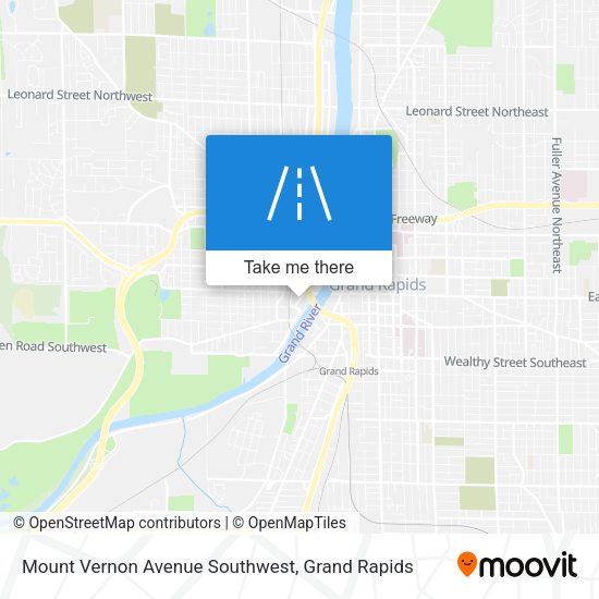 Mapa de Mount Vernon Avenue Southwest