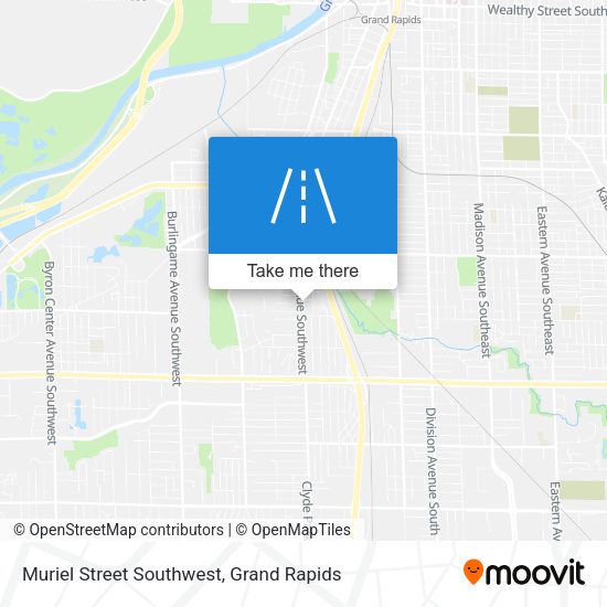 Muriel Street Southwest map