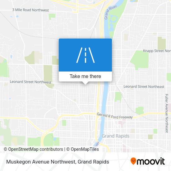 Muskegon Avenue Northwest map
