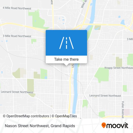 Nason Street Northwest map