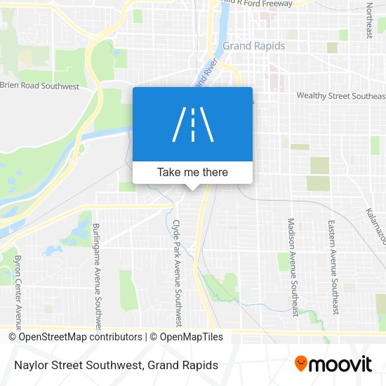 Mapa de Naylor Street Southwest