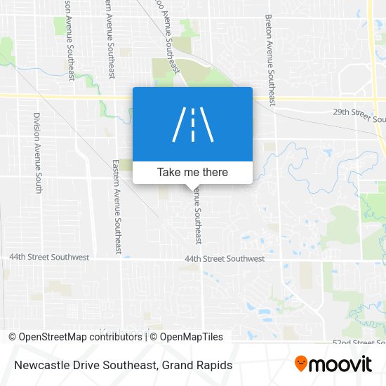 Newcastle Drive Southeast map