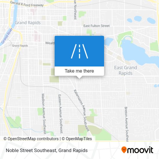 Noble Street Southeast map