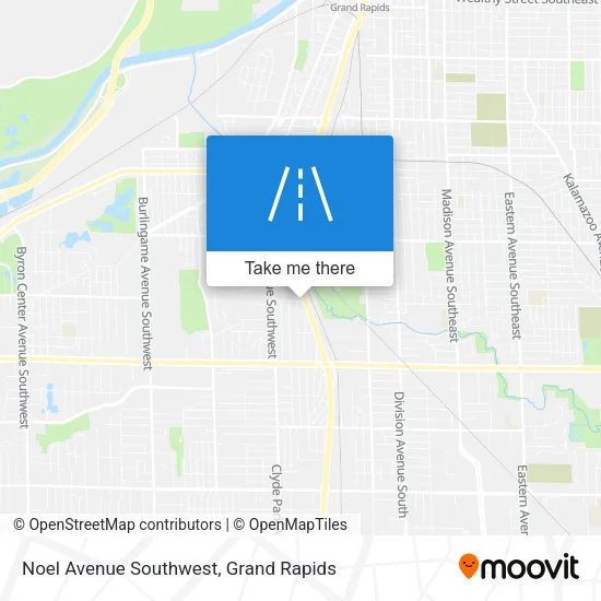 Noel Avenue Southwest map