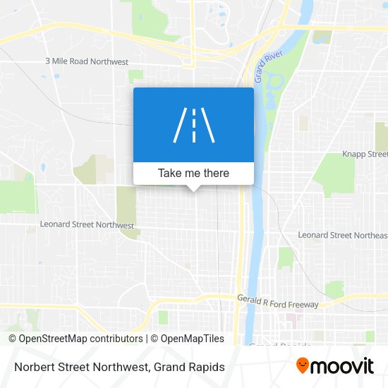 Norbert Street Northwest map