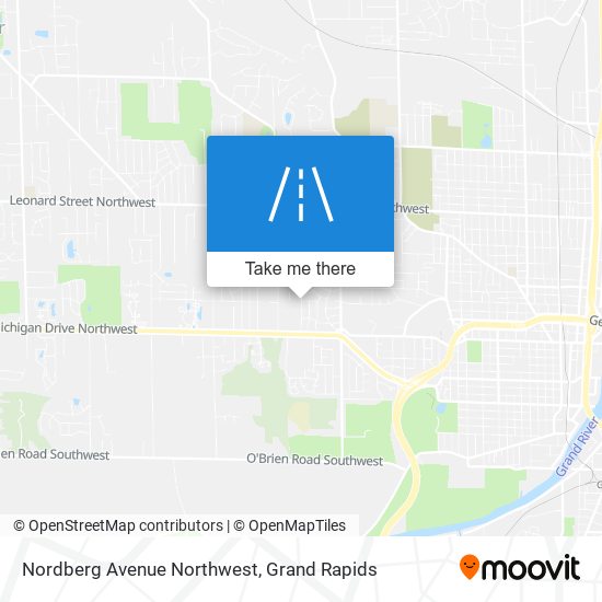 Nordberg Avenue Northwest map