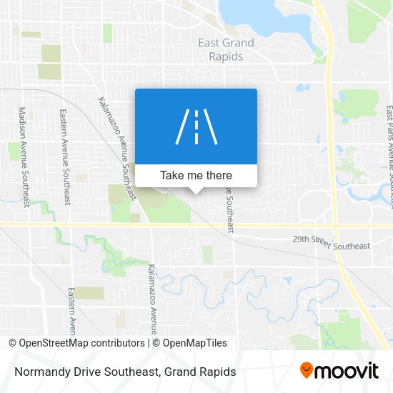 Normandy Drive Southeast map
