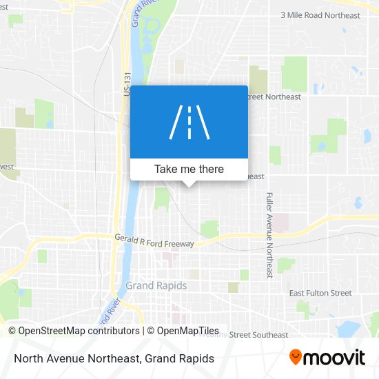 North Avenue Northeast map