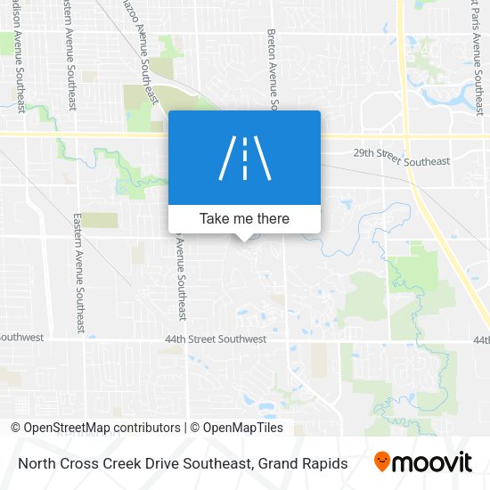 Mapa de North Cross Creek Drive Southeast