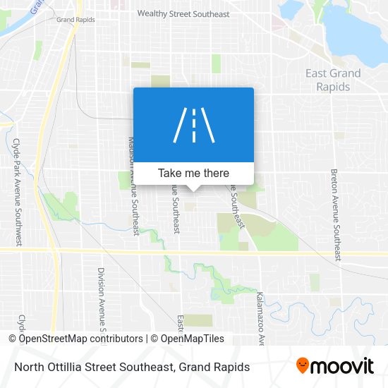 North Ottillia Street Southeast map