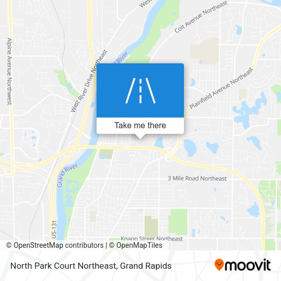 Mapa de North Park Court Northeast