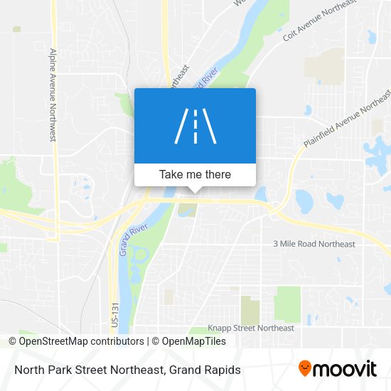 Mapa de North Park Street Northeast