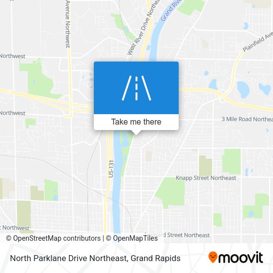 Mapa de North Parklane Drive Northeast