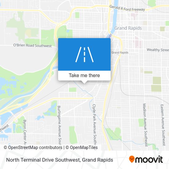 North Terminal Drive Southwest map