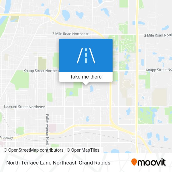 North Terrace Lane Northeast map