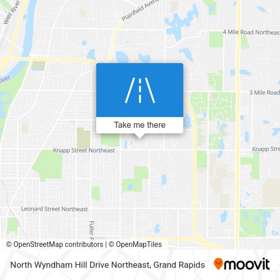 Mapa de North Wyndham Hill Drive Northeast