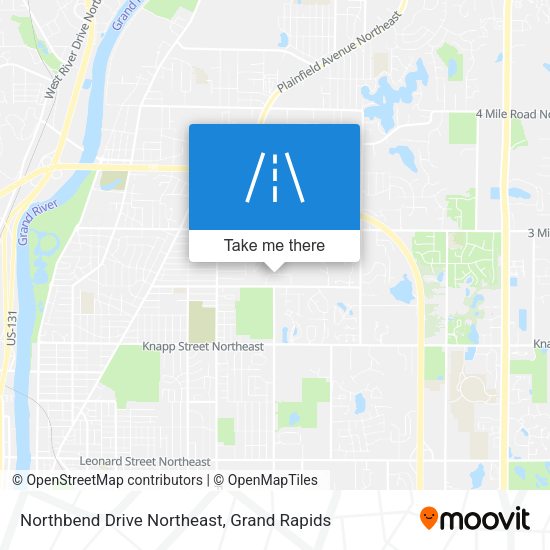 Northbend Drive Northeast map