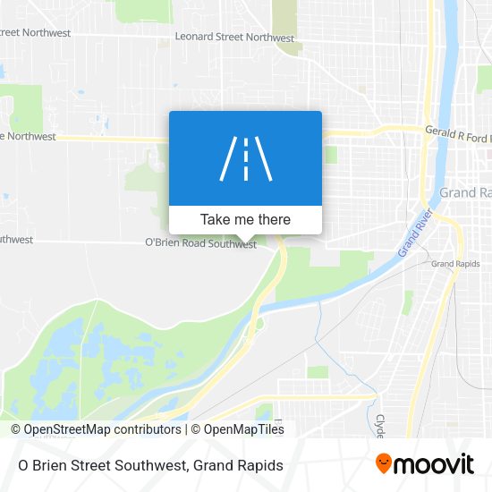 Mapa de O Brien Street Southwest