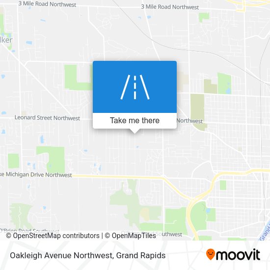 Mapa de Oakleigh Avenue Northwest
