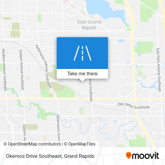 Okemos Drive Southeast map