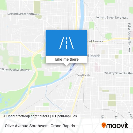 Olive Avenue Southwest map