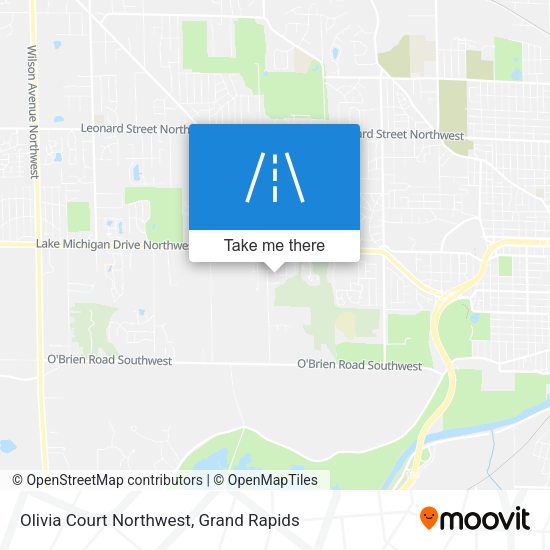 Olivia Court Northwest map