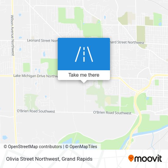 Mapa de Olivia Street Northwest