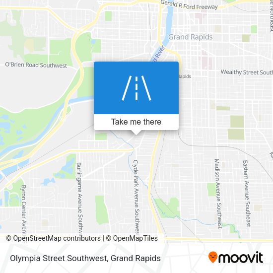 Olympia Street Southwest map