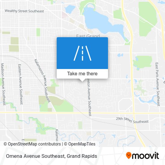 Mapa de Omena Avenue Southeast