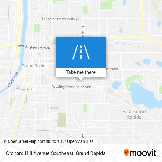Orchard Hill Avenue Southeast map