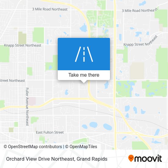 Orchard View Drive Northeast map