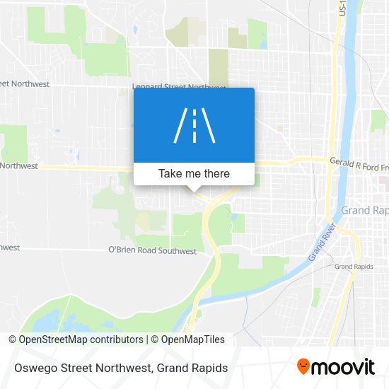 Mapa de Oswego Street Northwest