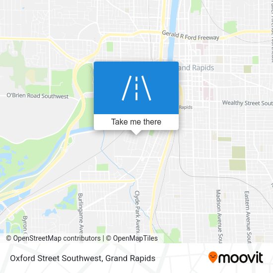 Oxford Street Southwest map