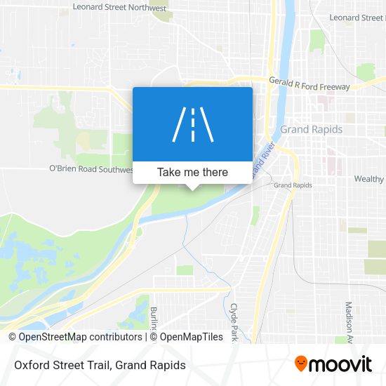 Oxford Street Trail map