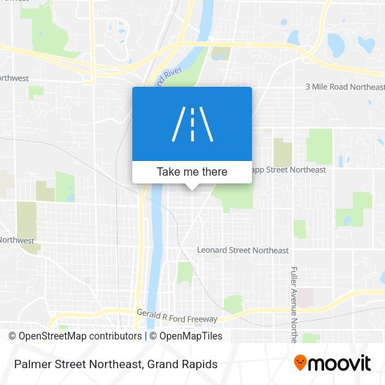 Palmer Street Northeast map