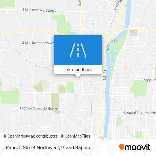 Pannell Street Northwest map