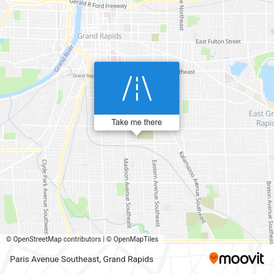 Paris Avenue Southeast map
