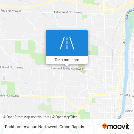 Parkhurst Avenue Northwest map