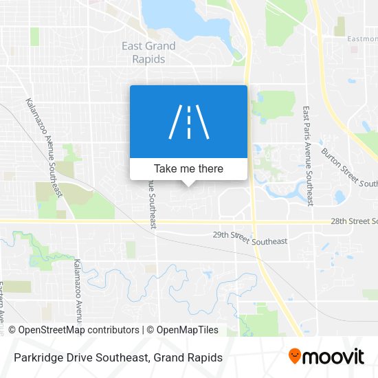Parkridge Drive Southeast map