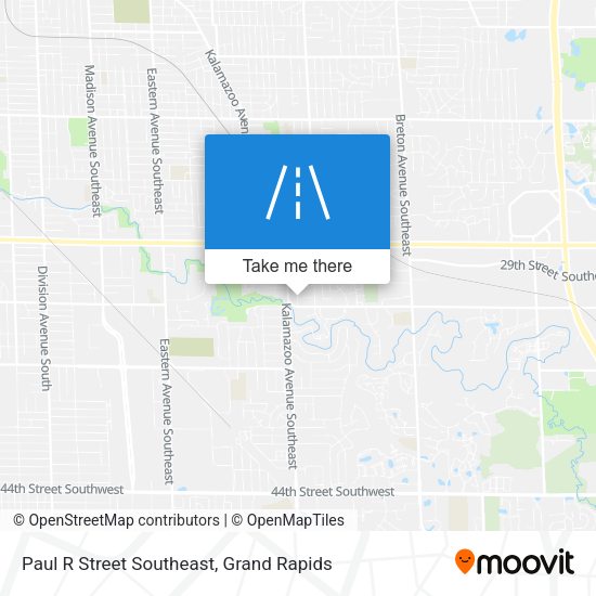 Paul R Street Southeast map