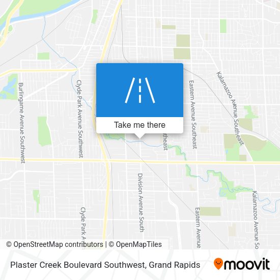 Plaster Creek Boulevard Southwest map
