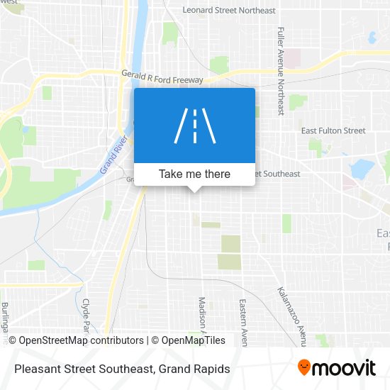 Pleasant Street Southeast map