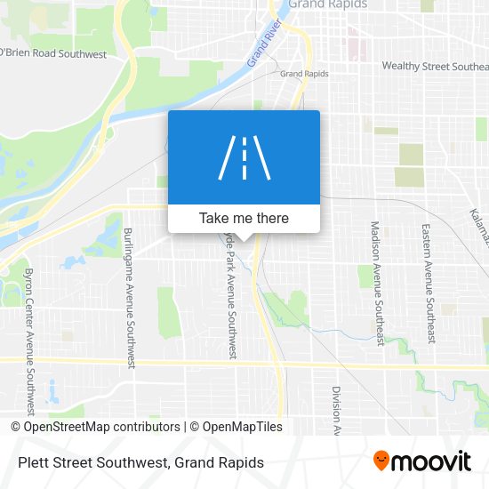 Mapa de Plett Street Southwest