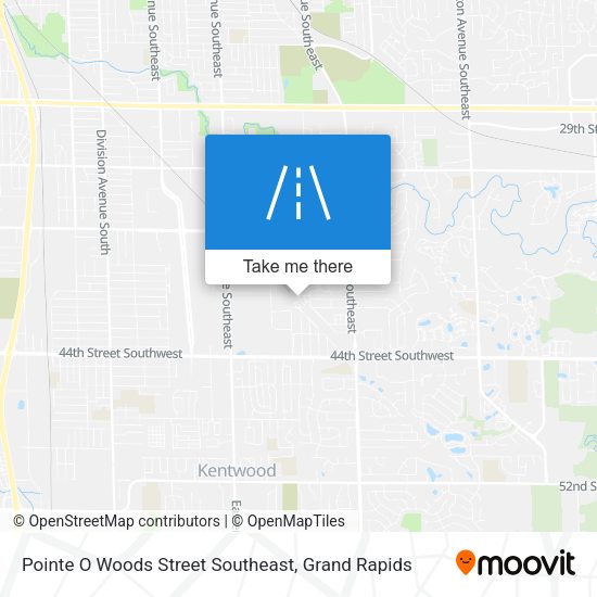 Mapa de Pointe O Woods Street Southeast