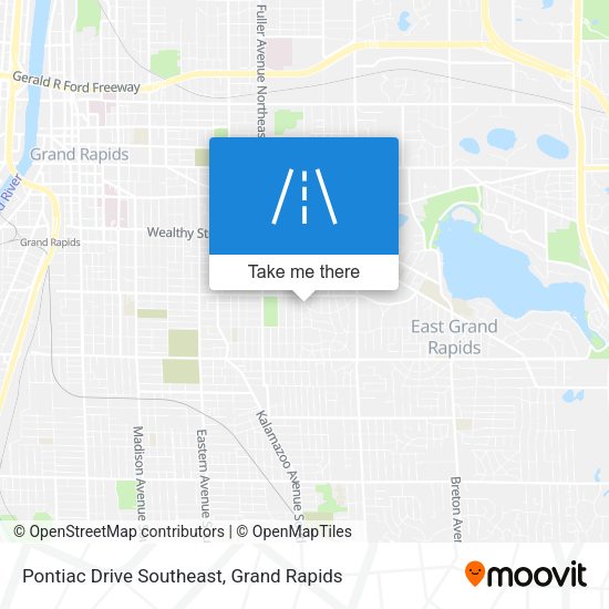 Pontiac Drive Southeast map